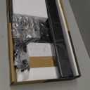 Universal Swivel TV /Table Top TV Stand for 19 to 43 inch TVs with 90 Degree Swivel, 4 Level Height Adjustable, Heavy Duty Tempered Glass Base, Holds up to 99LBS HT02B-001