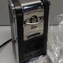 Hamilton Beach Smooth Touch Electric Automatic Can Opener with Easy Push Down Lever, Eliminates Sharp Edges, Opens All Standard-Size and Pop-Top Cans, Extra Tall, Black and Chrome (76606AG)
