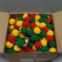 12 Pcs Diwali Decorations Hindu Temple Mandir for Home Marigold Garland 4 ft Long Artificial Marigold Flowers with Gold Bells Decor for Home, Pooja, Diwali, Wedding, Christmas(Colorful)