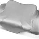 Satin Pillowcase for Cervical Pillows, (Cover Only) Fit for Orthopedic Neck Support Pillow, Silky Smooth Pillowcase Cover with Zipper Closure (Gray)