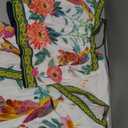 MakeMeChic Women's Two Piece Sets Summer Tropical Vacation Outfits Boho Floral Kimono Tops Shorts Set S