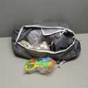 Orian Baby Playpen 50x74 XL Size for Babies and Toddlers, Oxford Fabric, Indoor & Outdoor Play Pen, Includes 10 Colorful Balls, 4 Pull Up Rings, Carry Bag