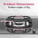 Heavy-Duty Cast Iron Heat Diffuser for Gas Stove, Flame Tamer Simmer Plate with Matte Non-Slip Surface for Even Heat & Temperature Control