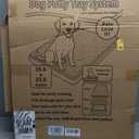 HQ4us Dog Grass Pad with Tray Small 23" x 16" Dog Litter Box Toilet for Puppy (No Grate) with 2×Artificial Grass for Dogs with Hemmed Edge, Pee Pads for Dogs, Realistic, Less Stink, Potty for Balcony