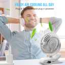 BESKAR Clip on Fan, 360 Rotation Quiet Stroller Fans with Strong Airflow,3 Speeds, Portable Small Fans with Sturdy Clamp,Perfect Personal Cooling Fan for Office Table Bedroom Kitchen