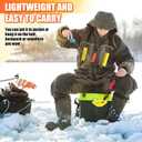 Leitee 2 Pcs Ice Fishing Safety Picks Kit Retractable Ice Safety Pick with Whistle Winter Scooper with Long Handle Emergency Gear Accessories for Sled