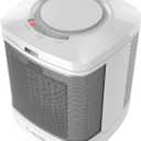 Lasko Portable Electric Ceramic Space Heater with ALCI Plug for Bathroom Use, 2 Heat Settings and Simple Heat Button, 8 Inches, White, 1500W, CD08200
