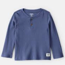 Oshkosh Toddler Boy Long-Sleeve Henley T-Shirt - Blu 3T