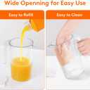 Lifewit Pitcher with Lid, 50 oz Water Jug BAP Free Plastic, Containers Juice, Ice Tea, Drink, Lemonade Pitchers for Fridge, 2 Pack