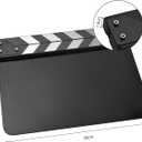 Andoer Acrylic Clapperboard Action Cut Board Movie Film Clapper Film Clapboard Small Clapperboard Movie Director's Slate Cut Action Scene Clapper Board Film Slate Dry Movie Clap Board for Filming