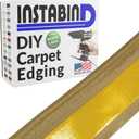 Instabind 54 ft Roll Premium Carpet Edge Binding Regular Style Carpet Edge Trim for Do-It-Yourself Rug Edging- with Durable Hold & Easy Finishing for Rug Edges - USA Made Flooring Products, Tan
