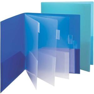 Smead 10-Pocket Organizer, Letter Size, 2 per Pack, 1 Each of Dark Blue and Teal (89204)