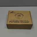 Portable Camping Shower Outdoor Camp Shower Pump, Upgrade Rechargeable Electric Shower Pump with Intelligent Digital Display Multiple Spray Modes for Camping, Hiking, Traveling, RV (Blue)