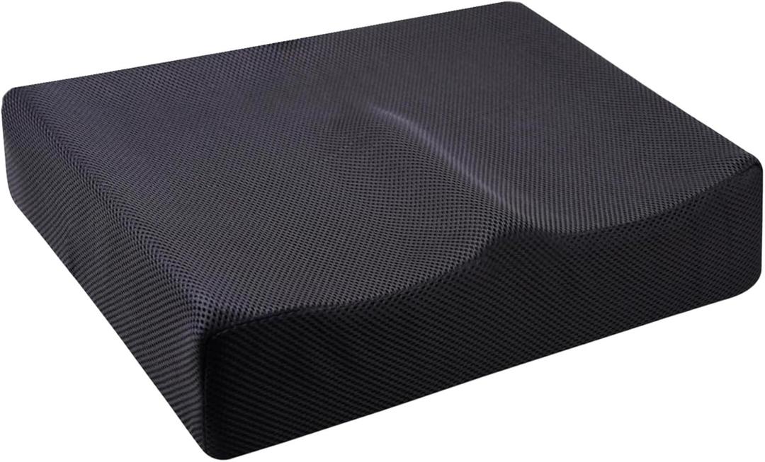 Extra Large Office Chair Seat Cushion, Memory Foam Cushion for Coccyx, Tailbone, Sciatic Pain Relief, Non-Slip Chair Pads for Car, Wheelchair, Gaming Chair