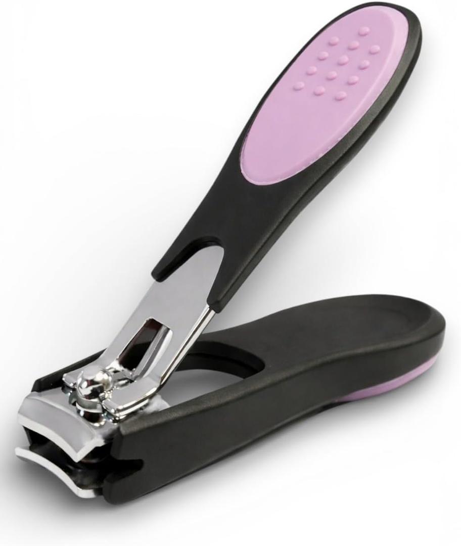 Dream Cut Nail Clipper, Toenail Clippers, Chrome Plated, Stainless Steel, Sharp, Sturdy, Comfort Grip, Nail Catcher, for Men and Women, Nail Cutter, Trimmer