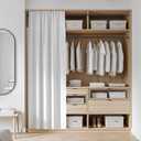 Shower Curtain Rod 30 to 64 Inches 2Pack, Spring Tension Curtain Rod Black Tension Rods Spring Rods Expandable for Window, Wardrobe, Doorway, Kitchen