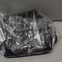 Prite Corduroy Tote Bag for Women Large Shoulder Bag with Zipper and Pockets for College Work Travel Shopping(Black)