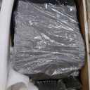 COLAMY Ergonomic Mesh Office Chair, High Back Office Chair, Computer Executive Desk Chair with Lumbar Support, Adjustable Headrest and 4D Arms, Slide Seat, Tilt Lock-Dark Grey