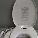 Electric Bidet Toilet Seat, Warm Water Bidet for Rear and Front Washing, Self-Cleaning Nozzle, Elongated V-shaped Heated Toilet Seat with Dryer, Touch Panel, SoftClose Lid, LED Light and Deodorization