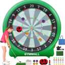 Giant Dart Board Inflatable with Pump, Outdoor and Indoor Soccer Sport Kick Dartboard for Kids and Adults, Waterproof Darts Board Yard Game with 20 Golf Balls, 4 Sticky Balls, 2 Soccers