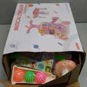 QDRAGON 3 in 1 Baby Walker and Activity Center for Girl, Learning to Walk, Sit to Stand, Early Educational Push Toys with Music Panel for Infant Toddler 12+ Months Pink