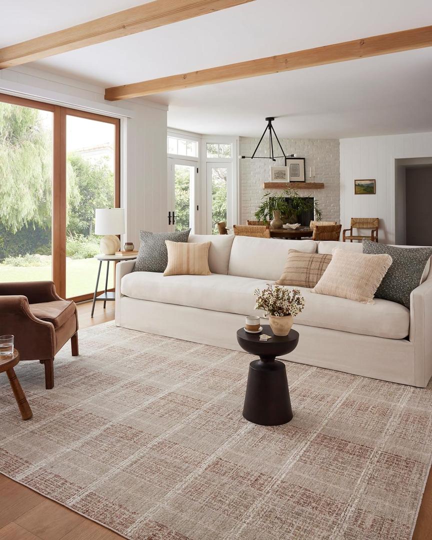 Loloi Angela Rose Ember Collection EMB-02 Clay/Sand 5'-3" x 7'-6" Area Rug