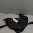 KALIDI Black Crossbody Bags for Women Travel Flat Fanny Packs for Woman Men Nylon Cross Body Purse Fashion Belt Bum Bag