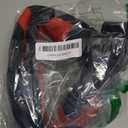 Elantrip Leather Steering Wheel Cover 14 1/2 to 15 inch Universal Padded Soft Grip Breathable for Car Truck SUV Jeep Anti Slip Black and Red