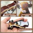 3 Pcs Highland Cow Funny Bathroom Decor Farmhouse Highland Cow Bath Decoration Rustic Western Cattle Table Wooden Signs for Restroom Bathroom Toilet Half Bath Shelf Counter Dcor