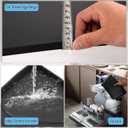 CIEOVO Dehumidifie Drain Pan Silicone Mat, Non-Slip Leak De humidifier Tray Soft Bottom Pad Portable Dehumidifier Silicone Mat with Raised Edge Drip Mat for Floor Protector 23.62"X19.68" (Black)