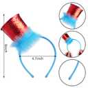 Blue Stovepipe Headband  Perfect for Book-Themed Events, Halloween, Cosplay, and Dress-Up Parties (1 Pcs)