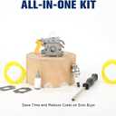 Powtol 308054043 Carburetor for Ryobi CS26 SS26 RY09056 CS30 SS30 EX26 RY28040 RY28020 RY28000 RY09053 RY09055 RY28025 RY28021 26CC Trimmer Brushcutter