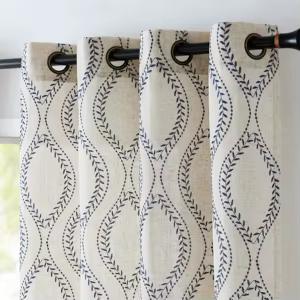 Jinchan, Window Curtains, 48X97 2 pieces