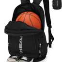 HEAD Gym Tennis Backpack for Men with Shoes Pocket Fits 15.6 inch Laptop, One Size (Black)