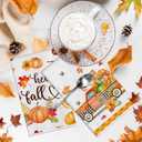 Bonsai Tree Fall Kitchen Towels Set of 2, Thanksgiving Hand Towels 18"x28", Fall Hand Towel, Pumpkin Decor for Kitchen