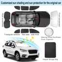 TINGLU Window Shades for Subaru Ascent Touring 2019-2026 Accessories Car Side Full Windows Rear Triangular Windshield Sun Shade Sun UV Rays & Privacy Protection for Camping,Napping,and Relaxing 8PCS