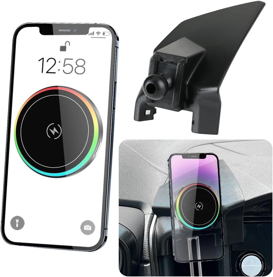 Car Magnetic Phone Mount for Subaru WRX 2022-2026 and Subaru Crosstrek 2024 2025 2026 and Impreza 2024-2026 Auto Accessories Best Cellphone Holder Fast 15W Wireless Charging Charger Stand
