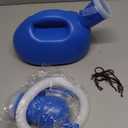 Male Urinal Bottle 68 OZ Portable Urinals for Men 59" Long Hose with Lid (Blue)