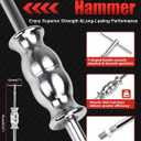 8 Piece Slide Hammer Puller and Rear Axle Bearing Removal Tool, Axle Seal and Bearing Remover Set with Slide Hammer Yoke and 3 Rear Axle Puller Adapters