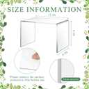 RattanView 2 Pcs 12 x 8 x 8 Inch Large Acrylic Risers Display Stands 5 mm Thick Acrylic Shelf Riser Showcase for Collectibles Jewelry Cupcakes Food Figures Perfume Cabinet(Clear)