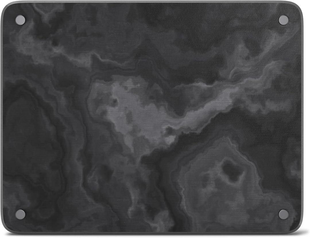 Large Black Marble Stone Dish Drying Mat for Kitchen Counter  Fast Drying Diatomaceous Earth Mat with Cleaning Tools, Stain Resistant & Anti-Slip Drying Mat for Cups, Dishes & Counter 17" x 13"