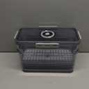 Dynta Bread Box 2 Pack Bread Storage Container Airtight Recording Time Bread Box for Kitchen Countertop Plastic Bread Keeper with Lid for Homemade Bread, Toast, Loaf, Cookies (Grey)