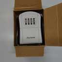 Puroma Key Lock Box, Portable Combination Lockbox Wall-Mounted Key Storage Box for House Keys, Resettable Code Safe Security Lock Box for Home, Office, Apartment Spare Key Storage (1 Pack, Gray)