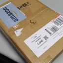 TEAMIX 42 inch Large [Dual] [Monitor] [Riser],Rustic Brown Extra Long TV [Stand Wood & Steel Desktop [Riser] with Storage for [Dual] Screen Office Desk Organization