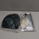 6 Pcs 1920s Flapper Costume Accessories Set for Women Fringed Poncho Flapper Shawl Outfits (Black Green)