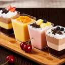 120 Sets Dessert Cups with Lids and Spoons, 5oz 6oz Clear Plastic Parfait Cups for Easter Spring Party Disposable Mini Dessert Containers Serving Fruit Ice Cream and Pudding (360pcs, 3 Style)