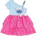 Disney Junior Girls Mesh Dress Toddler to Big Kid Sizes (2T - 14-16)