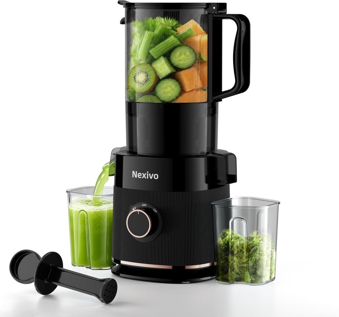 3-in-1 Cold Press Juicer, Whole Apples Zero Prep, 6.5" Chute