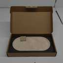 Koville Italian Travertine Tray, 12"x6" Vanity Decorative Marble Tray for Countertop, Catchall for Perfume, Candles, Jewelry Dish (Light Beige Travertine)