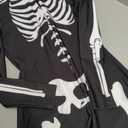 Tipsy Elves Halloween Skeleton Costume for Women - Comfy Easy Adult Onesie Jumpsuit - Front and Back Print with Zip Up Mask (Small, Black Pregnant Skeleton)
